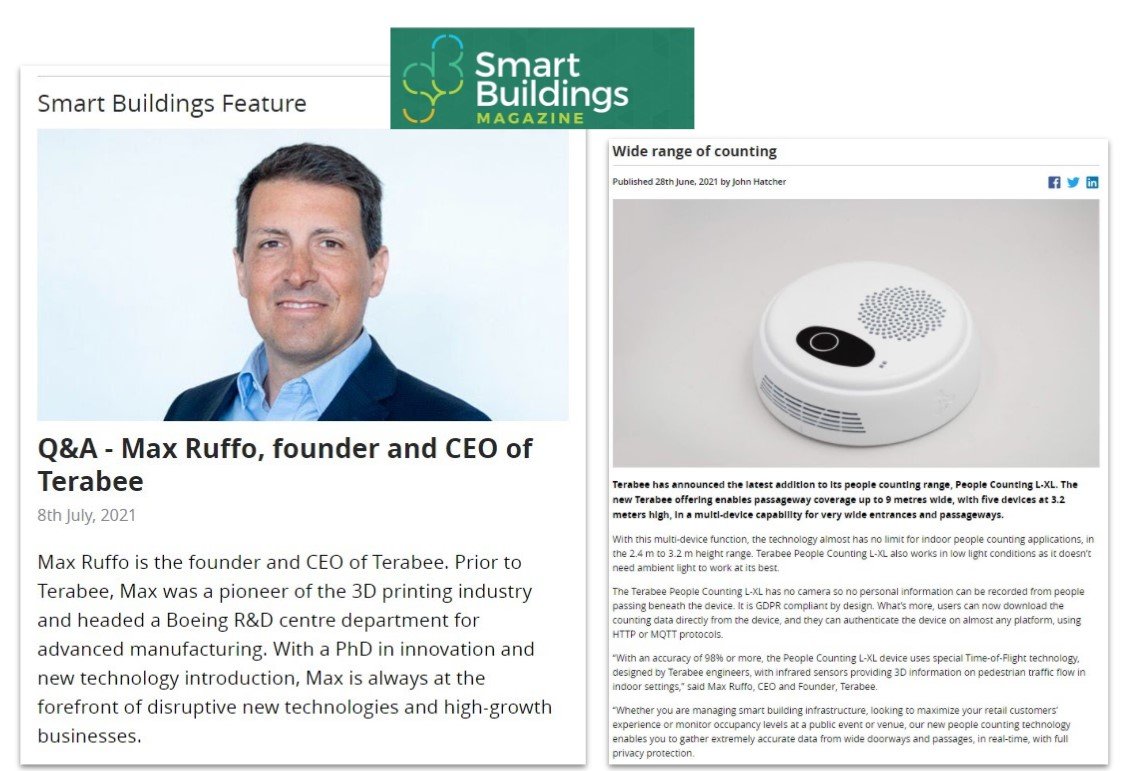 Smart Buildings focus: Terabee in the media